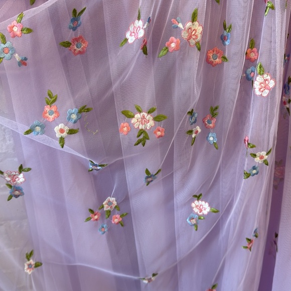 IVY CITY CO zinnia lavender bridesmaid dress Large - Picture 9 of 10